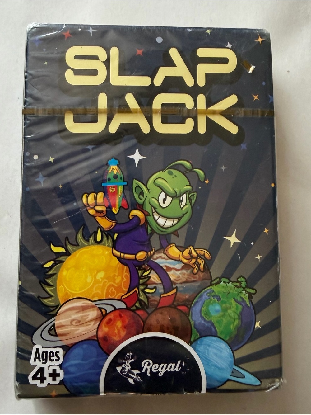 Regal Games Slap Jack Space Edition Kids Card Game New Sealed Alien Travel Toy